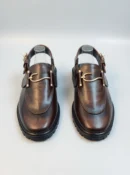 Stylish leather shoes for men with durable lug sole, available online in Pakistan.
